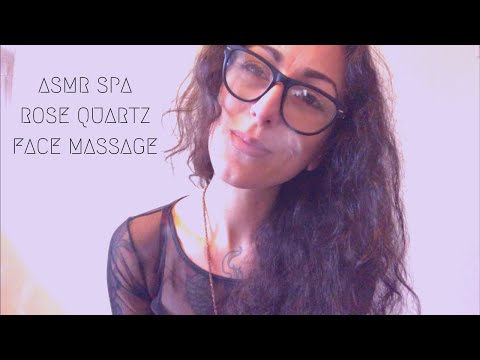 ASMR SPA | ROSE QUARTZ FACIAL | REIKI TREATMENT | CRYSTAL HEALING | ASMR MASSAGE