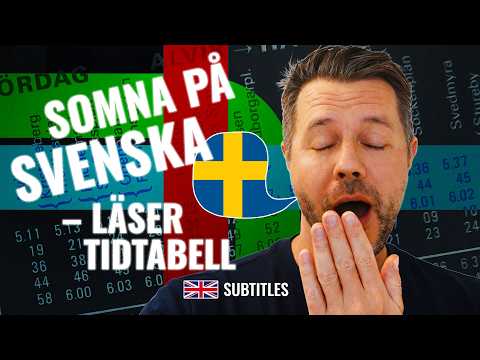 ASMR på Svenska | Läser tidtabell | Stockholms tunnelbana