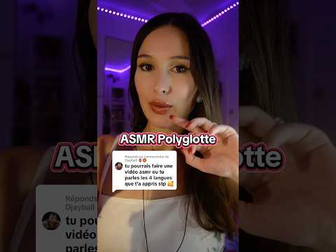 ASMR Polyglotte 🗣️✨ #asmr #polyglot #multilingual #whispering #brunetteasmr