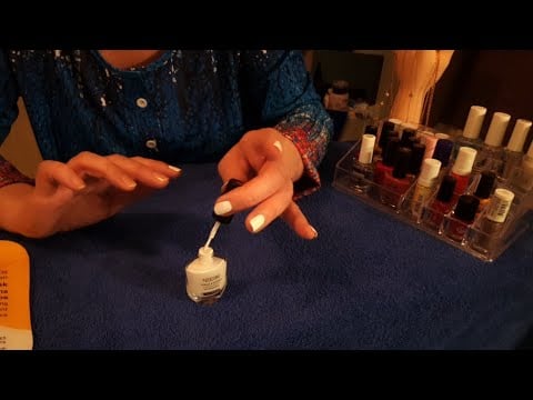 Asmr Français Manucure pose de vernis à ongles,soins des mains, gommage masque avec un peu de blabla