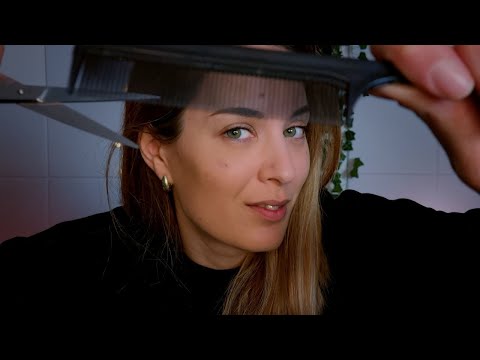 ASMR | Haircut Roleplay For Sleep | French & English | Soft Spoken