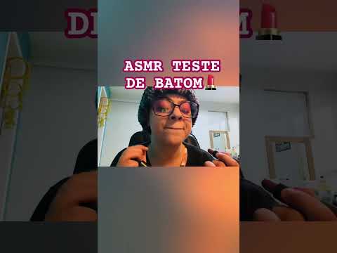 ASMR LIP TEST 👄😴 Teste cores de batom #asmr #challenge #asmrvideo #makeup #asmrcommunity #tingles