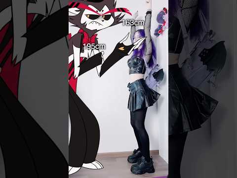 Husk is tall #cosplaygirl #cosplayer #cosplay #hazbinhotel #hazbinhotelseason2 #husk #angeldust