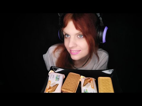 ASMR | Ice Cream Sandwiches | Valsoia Gelato (No Talking) | Eating Sounds