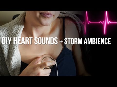 Happy Heartbeats During A Snow Storm | Female Heartbeat ASMR