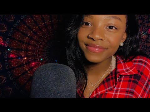 ASMR mic pulling + semi inaudible whispers + 👅 clicking