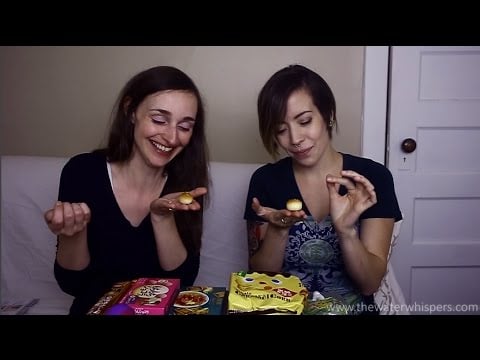First Time Japanese Snack Tasting ASMR  SPECIAL~ Collaboration Skoshbox