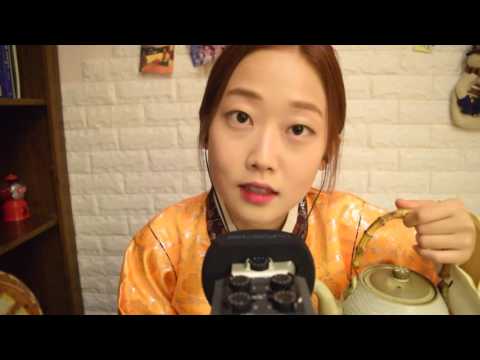 [한국어 ASMR] 한복 바스락 소리와 한과 맛보기 Hanbok Sound&Tasting Hangwa(Korean Traditional Snack)