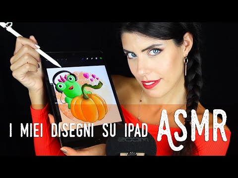 ASMR ita - 🎨 I MIEI DISEGNI con PROCREATE (Whispering)