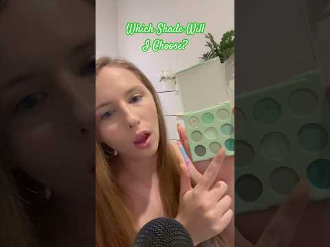 Would you wear green eyeshadow?💚#asmrvideos #asmrsound #anticipatoryasmr #shorts #tinglesasmr #asmr