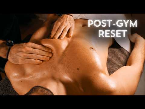 Releasing a Muscular Chest After Heavy Training  Relaxing Massage ASMR