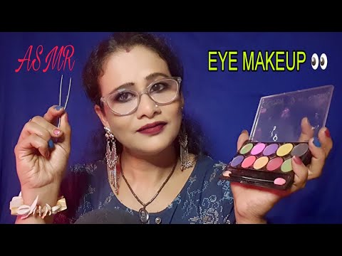 ASMR Gentle Eye Makeup (Eyebrow Shaping, Tweezing, Makeup) 🤩| Asmr Ghosal |
