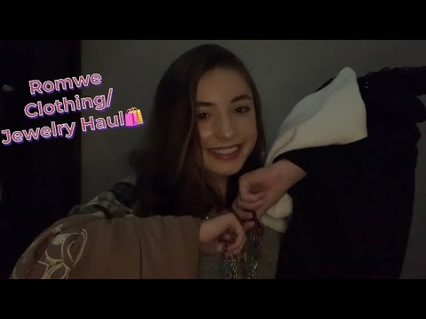 ASMR | Romwe Clothing/Jewelry Haul :)