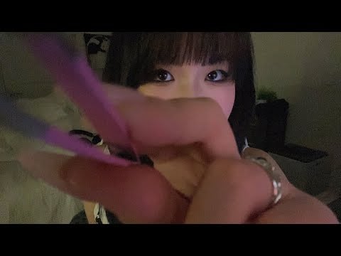 ASMR your school project buddy wants to pluck your eyebrows and measure you