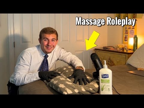 ASMR back massage & chiropractic adjustment roleplay