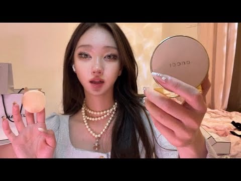ASMR Rich asian girl does your makeup (Realistic)