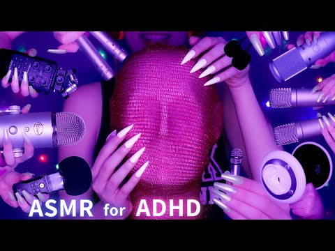 ASMR for ADHD 💙Changing Triggers Every 30 Seconds😴 Scratching , Tapping , Massage & More| No Talking