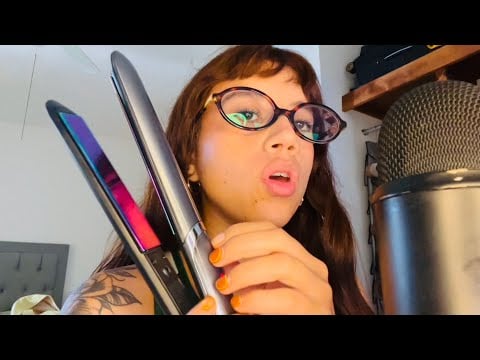 ASMR planchando mi hair hablando mil cosas 🤌🏻