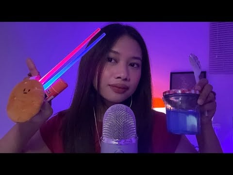 asmr most requested triggers on tiktok live 🍄 light tunnel, potato, lice check on wig and more
