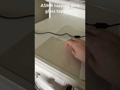 #asmr #tapping on a #glass #table