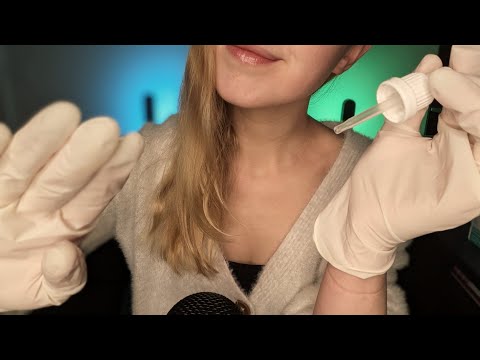 ASMR Ear Exam👂 (ear cleaning/hearing tests/writing triggers & more)