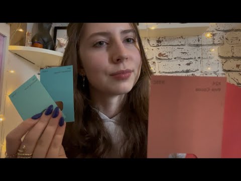 ASMR | Colouring Perception Test 🎨 (tapping and whispering)