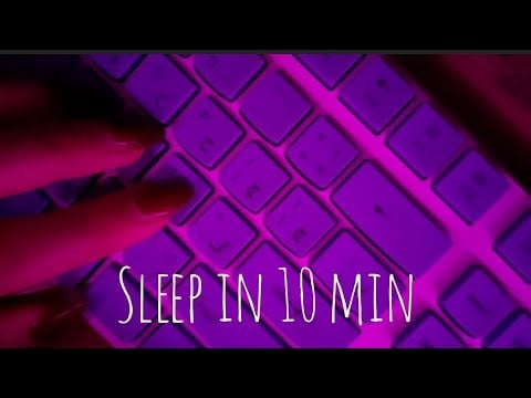 Rainy Night Keyboard & Poster Tapping 🌧️ | slow & Gentle ASMR