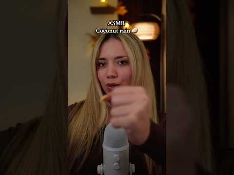 Coconut rain asmr #asmr #coconut