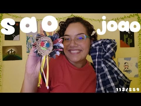 ASMR TE ARRUMANDO PRA FESTA JUNINA 🎉❤️🎆