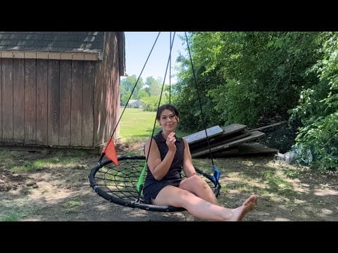 ASMR Mouth Sounds While Swinging!!