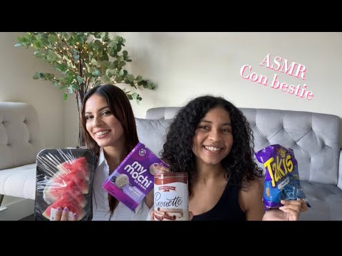 ASMR CON MI AMIGA ( comiendo y hablando) #mochi
