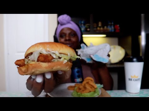 Eat Fish * Onionrings ASMR Eating Sounds