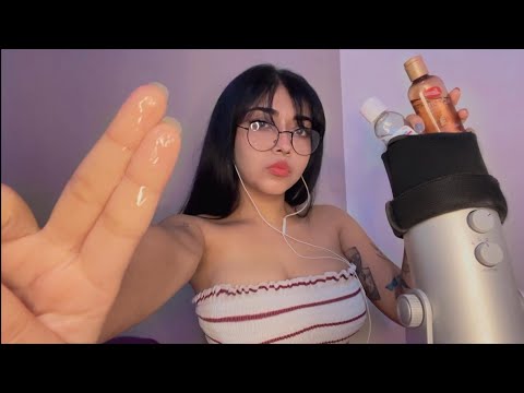 ASMR || SP1T P4INT1NG con ACEITES 🧴muy RESBALOSO..