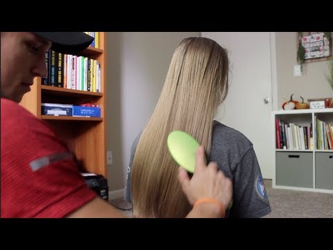 [ASMR] Boyfriend Brushes My Hair + Hair Play