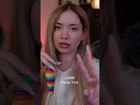 ASMR Focus Test #youtube #shortsfeed