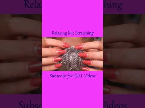 ASMR Slow & Relaxing Mic Scratching ❤️ Sooo Tinglyyy... #shorts