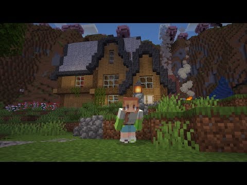 minecraft asmr - first video in my new world (close whispers, gum chewing)