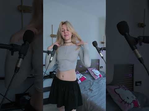 5D audio fabric scratching ASMR  #blonde #asmr