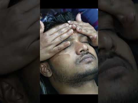 stone massage ASMR By Barber Girl Chaitali #shorts