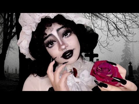 Goth Girl Cemetery Date🖤 (Wlw) ASMR Roleplay, Makeup Application