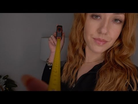 ASMR Measuring Your Face (for a face transplant) w/ glove & writing sounds & camera touching