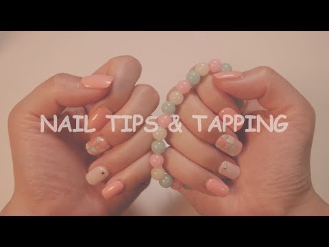 (Eng Sub)ASMR. Applying Nail Tips & Tapping - Whispering in Korean