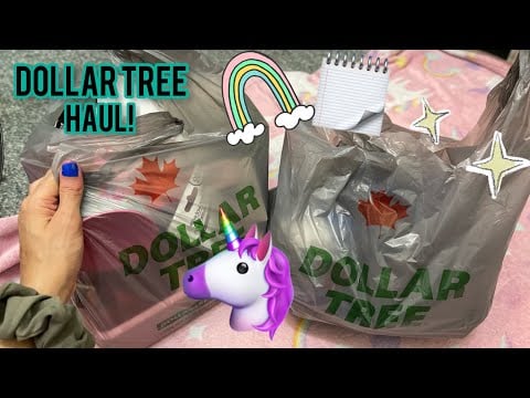 ASMR Dollar Tree Haul - Tapping, Scratching and Crinkle Sounds