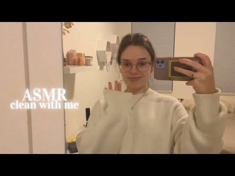 ASMR clean my room with me to make you sleepy