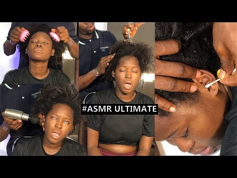 ASMR AGGRESSIVE HEAD SCALP SCRATCH MASSAGE | EAR CLEANING  WITH DIFFERENT TOOLS 4 RELAXATION SLEEP