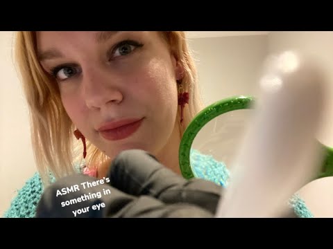 [ASMR] There’s something in your eye *Actual camera tapping*  (Gloves, magnifying glass)