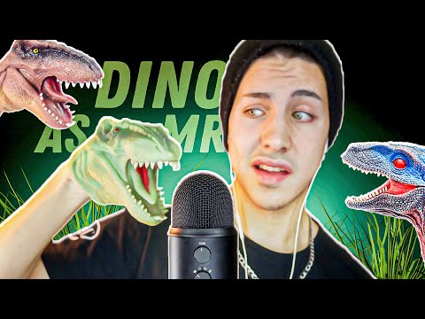 ASMR DINOSSAURO COMENDO O BLUE YETI - SONS RELAXANTES NO MICROFONE