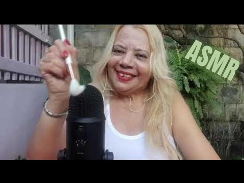 ASMR : SONS DE BOCA E  PINCEL NO BlUE YETi. COM ECO.