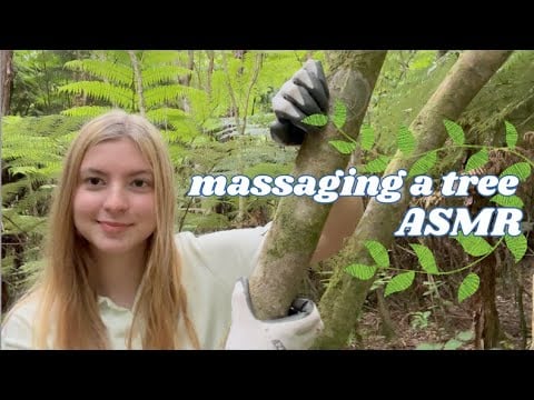 massaging a tree 