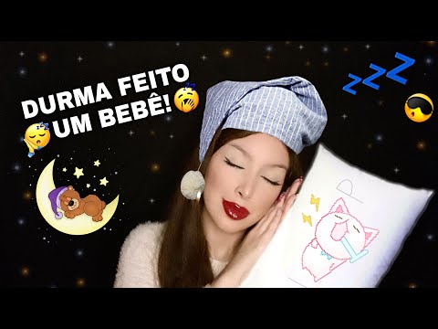 ASMR DURMA IGUAL UM BEBÊ COM OS MELHORES MOUTH SOUNDS E HAND MOVEMENTS.